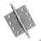 Embassy 4 x 4 Solid Brass Ball Bearing Hinge, Satin Nickel Finish Steeple Tips 4040BBUS15S-1 - alternate 1